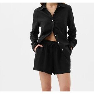 Gap 4" Mid Rise Easy Linen-Blend Pull-On Shorts Size XL New With Tag